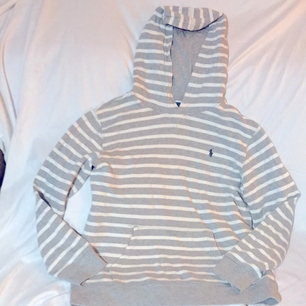 Boys 14-16 polo Ralph Lauren hooded long sleeve shirt